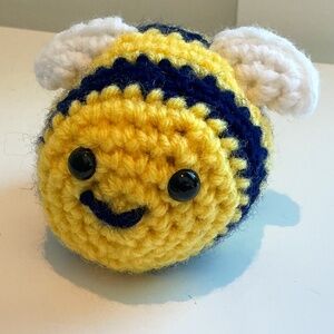 Big navy and yellow bee
